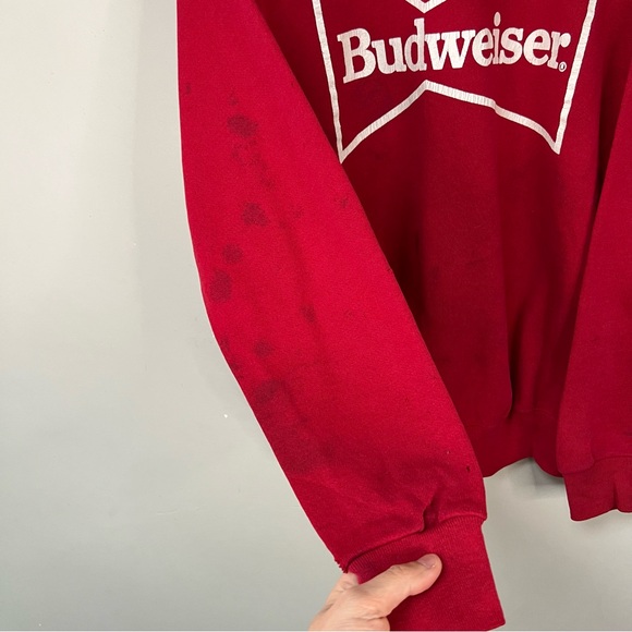 Vintage Distressed Budweiser Sweatshirt - Picture 3 of 6
